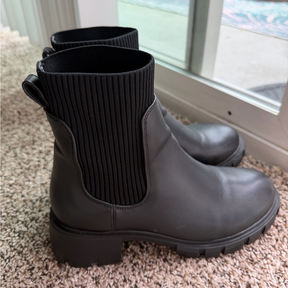 Steve Madden Hutch Sock Boots - Picture 6 of 9